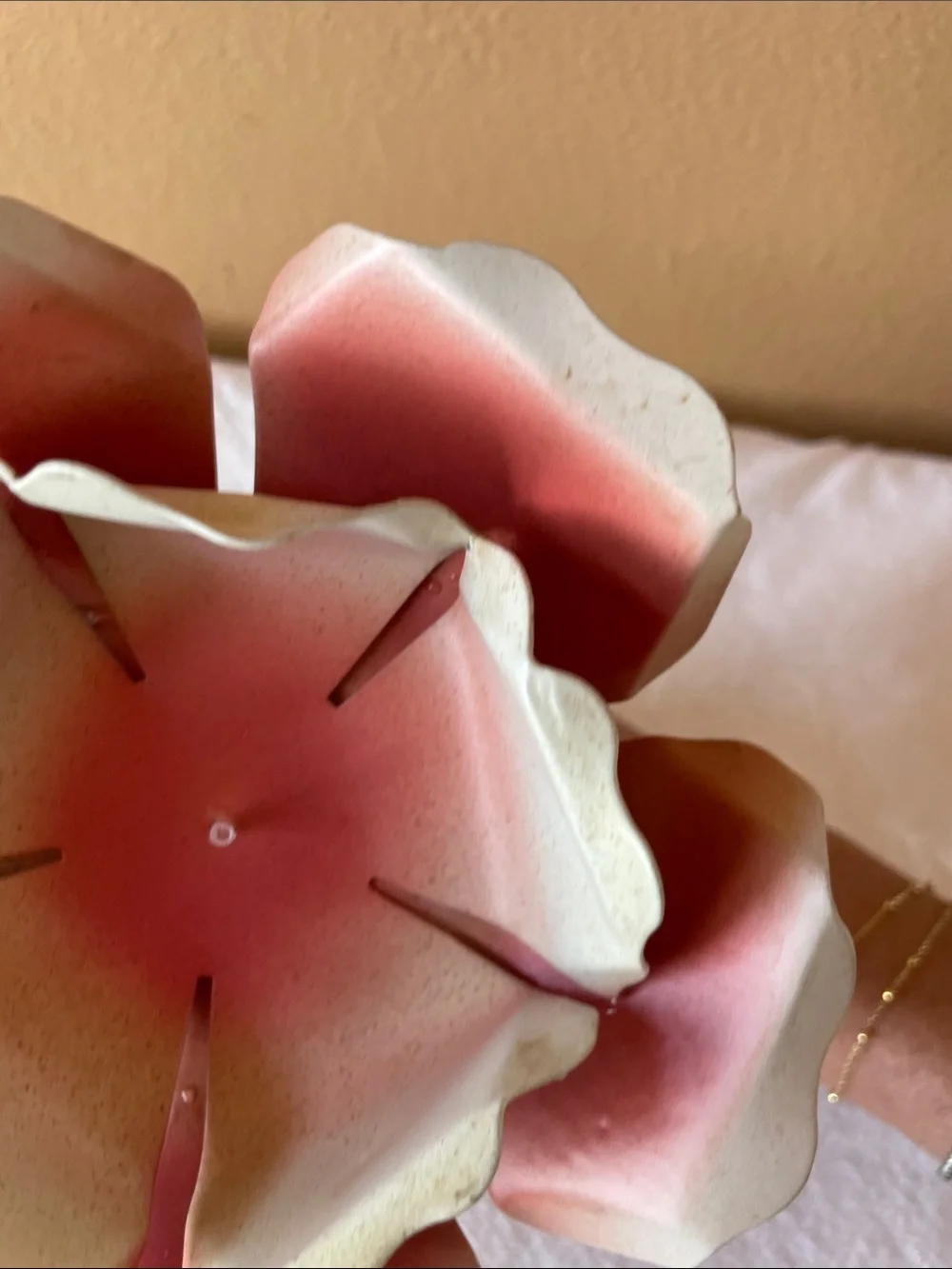 Vintage Target Pink Rose Metal Candle Holder NWT